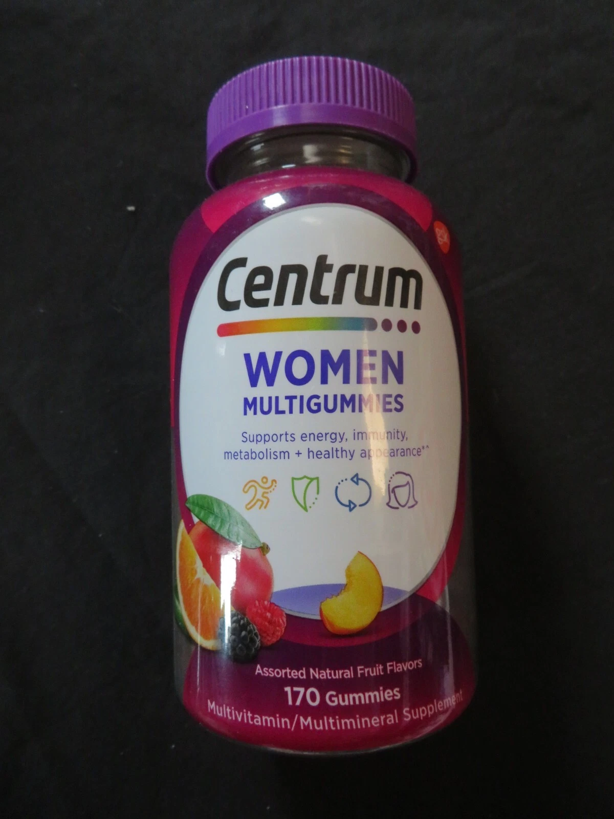 Centrum Women MultiGummies 170 Assorted Natural Fruit Flavor Gummies