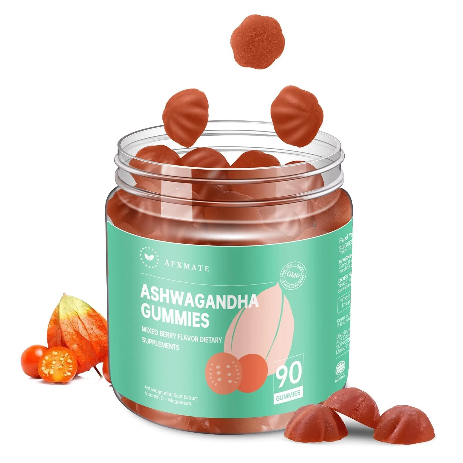 Ashwagandha Gummies for Women, Potassium Magnesium Glycinate Supplement for A...