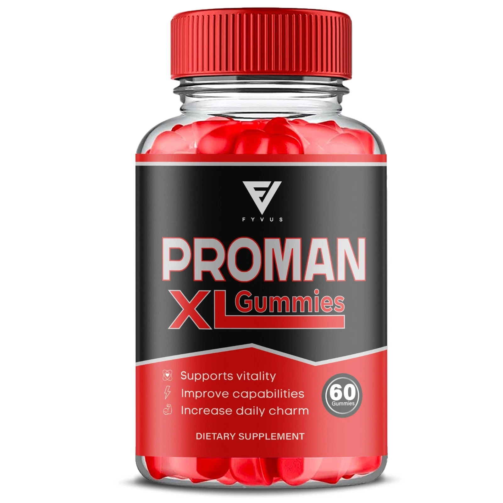 Proman XL Gummies Pro Man XL Max Strength Formula (60 Gummies)
