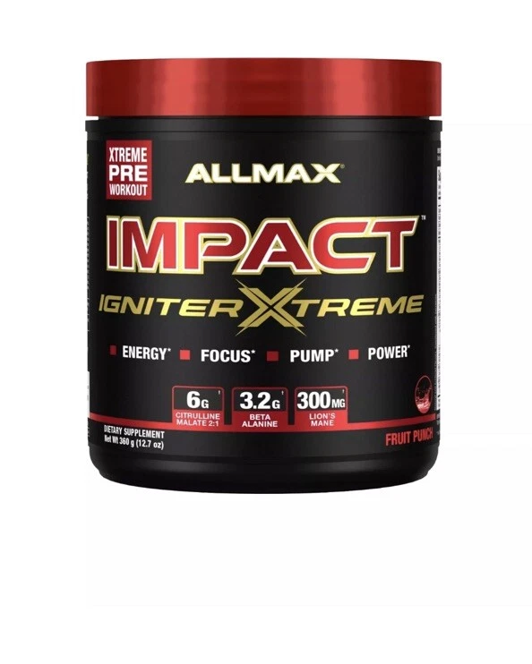 IMPACT Igniter Xtreme, Pre-Workout, Fruit Punch, 12.7 oz (360 g)