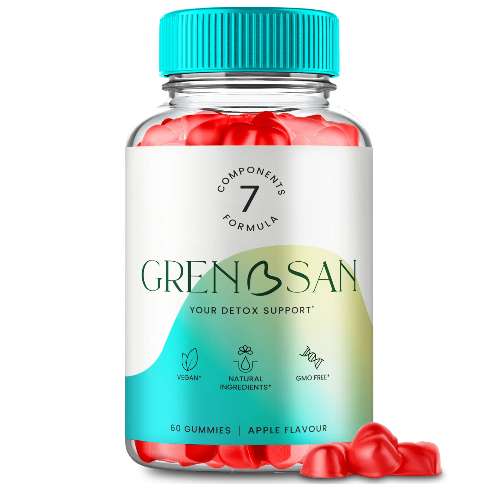 Grenosan Keto + ACV Body Detox Gummies for Advanced Weight loss 60ct