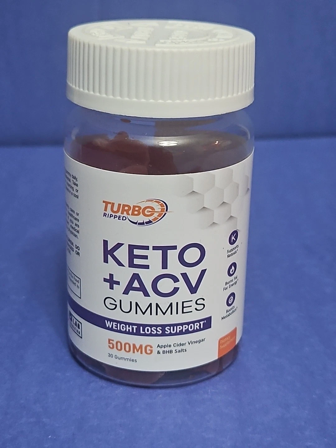 Turbo Speed Keto Plus ACV Gummies Weight Loss Support-30 Count 500 Mg