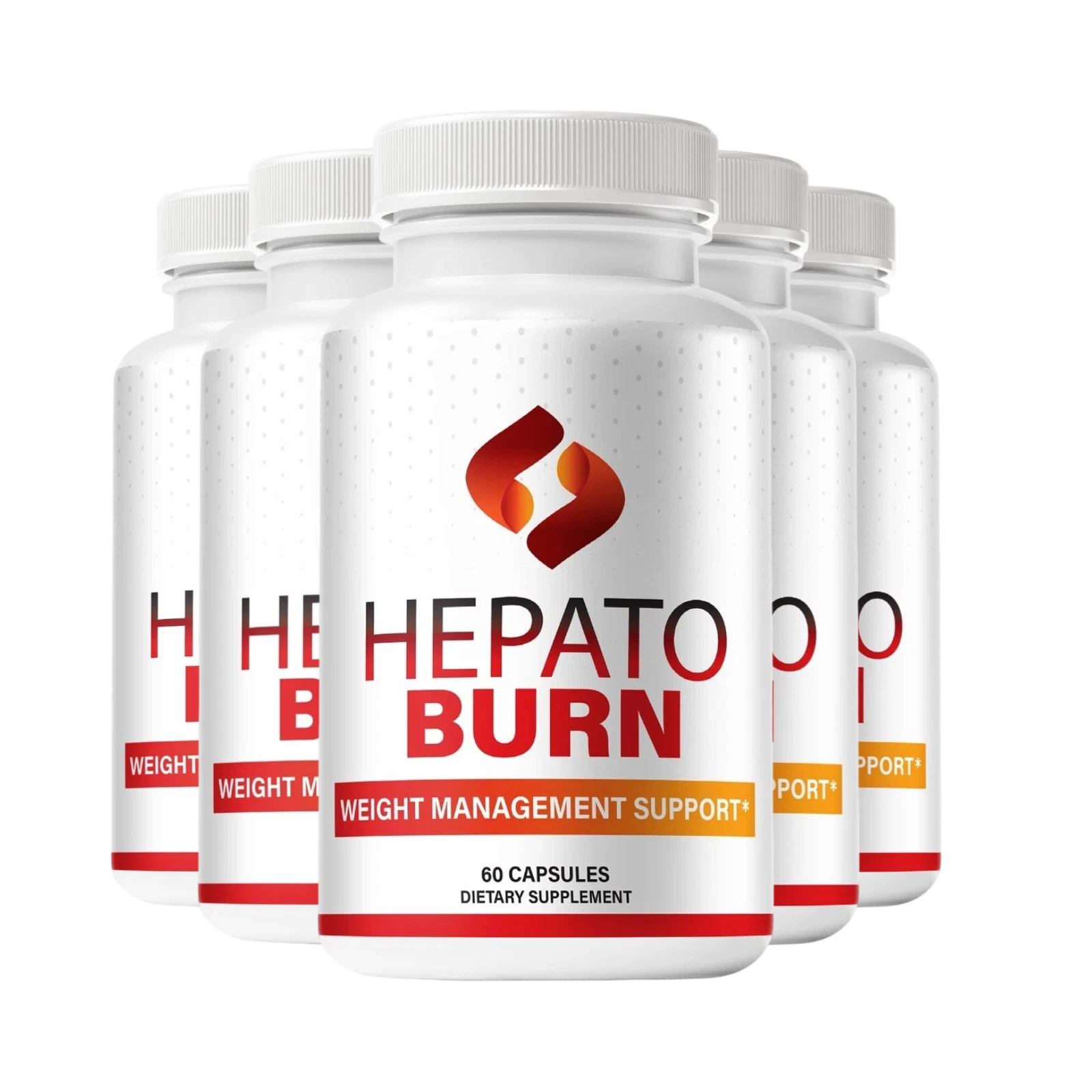 5-Pack Hepato Burn Keto Capsules – HepatoBurn Supports Weight Loss -300 Capsules