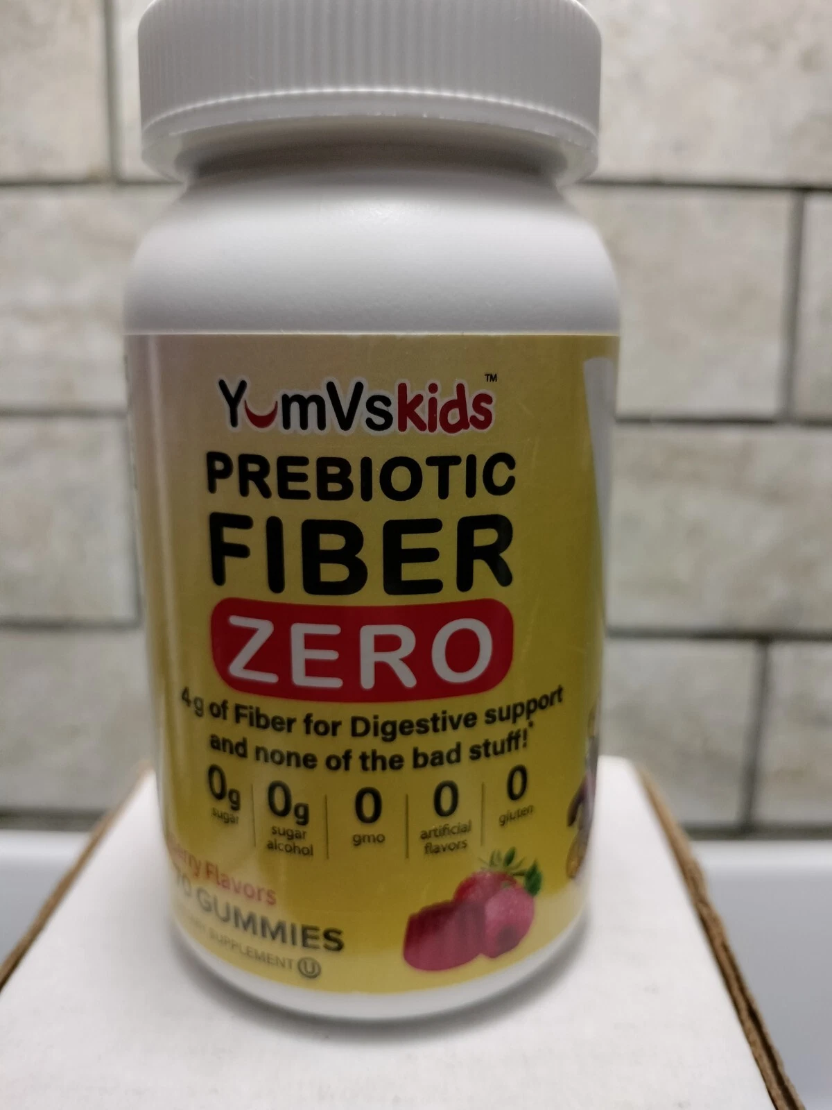 Sugar Free Fiber Gummies for Kids by YumVs | Zero Keto Prebiotic Gummy Chews for