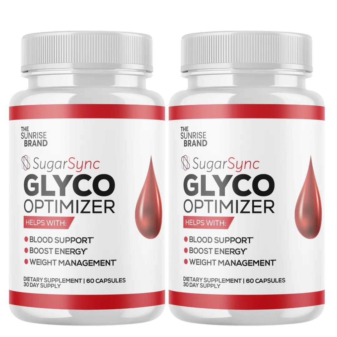 Sugar Sync Glyco Optimizer Blood Sugar Health Support Supplement - 2 Bottles