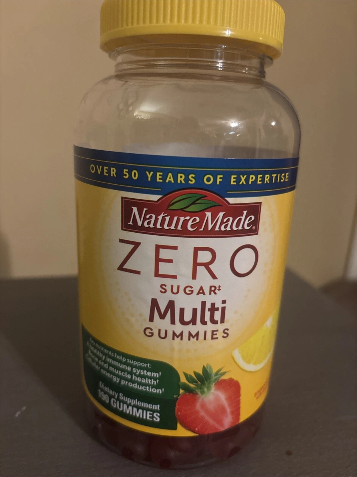 Nature Made Zero Sugar Multivitamin Gummies 190 Ct EXP 04/26