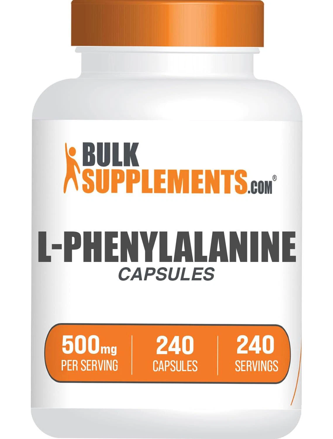 BulkSupplements L-Phenylalanine 240 Capsules - 500mg Per Serving