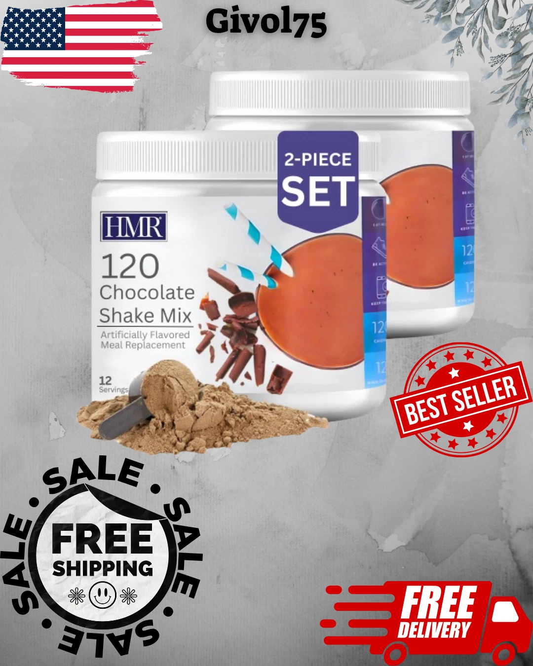 Best Meal Shake Replacement Powder Formula Mix Original Chocolate