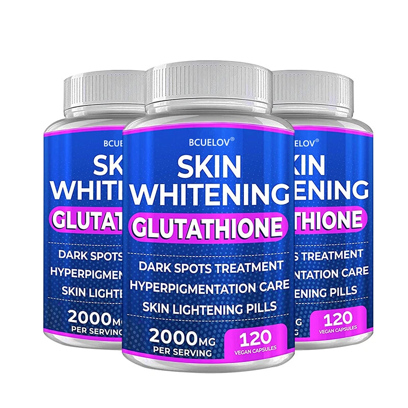2000 mg Capsules Collagen Glutathione Pills Whitening Skin Bleaching Lightening