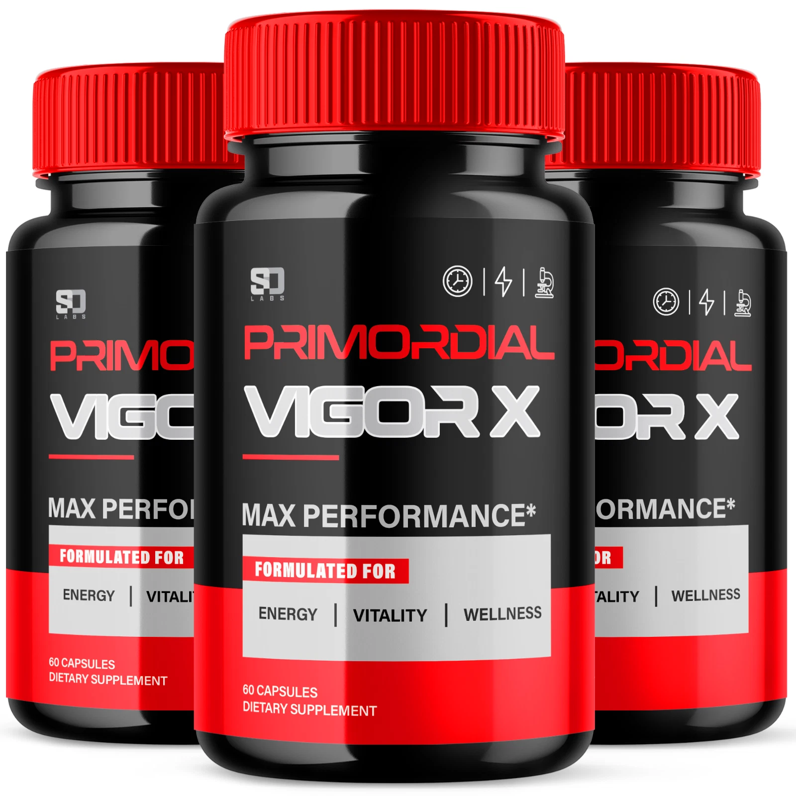 Primordial Vigor X Daily Support for Overall Health and Strength (3 Pack)