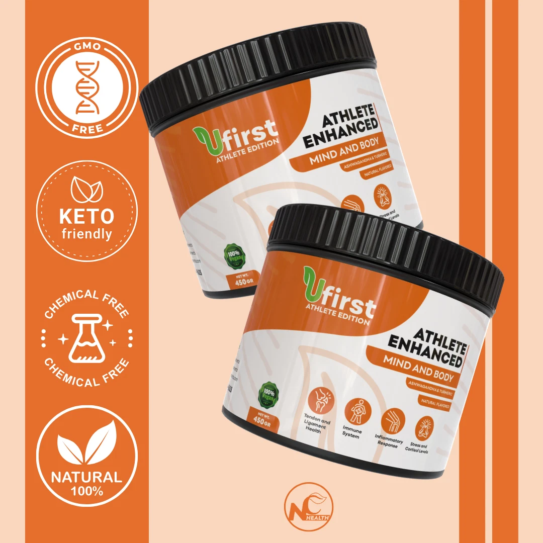 2x Pre Work Out Athlete Collagen Ashwagandha Podwer Mind Body Enhancement Sport