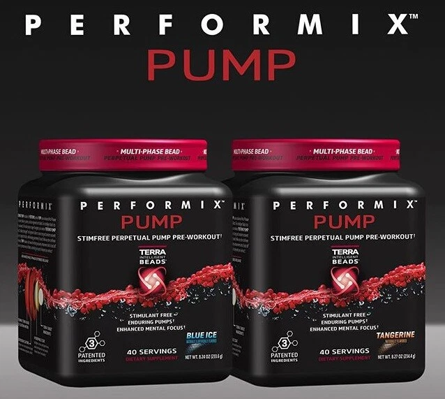 Performix Stim-Free PUMP Pre Workout Focus Endurance 40 Serves ALL FLAVORS