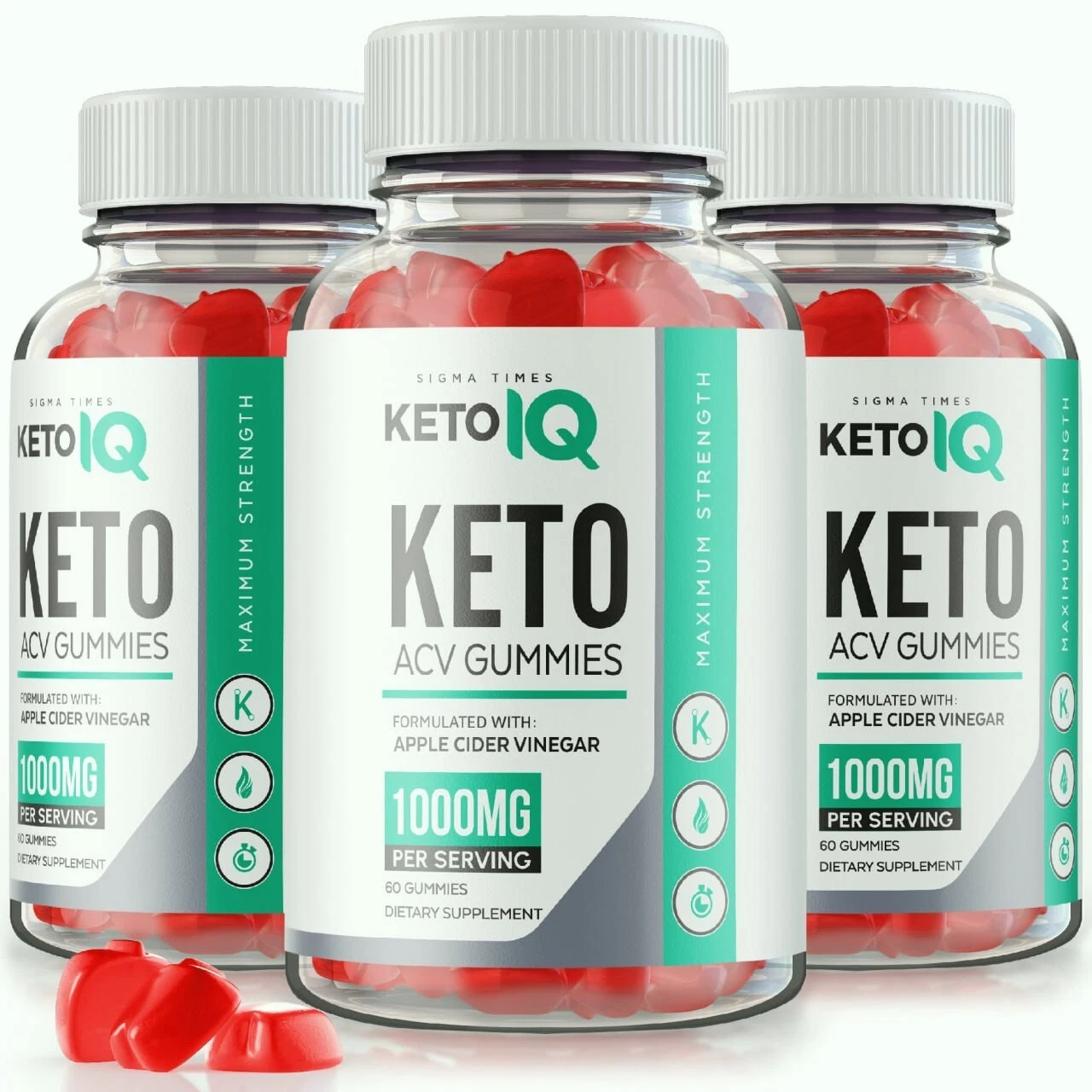 (3 Pack) Keto IQ Advanced ACV Weight Loss Gummies to Burn Fat for Energy