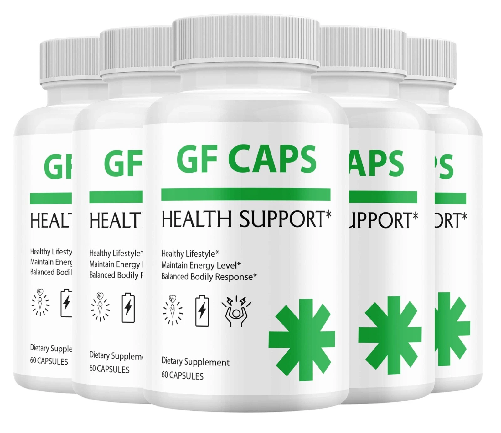 (5 Pack) GF Caps - Advanced Formula to Support Healthy Blood Circulation