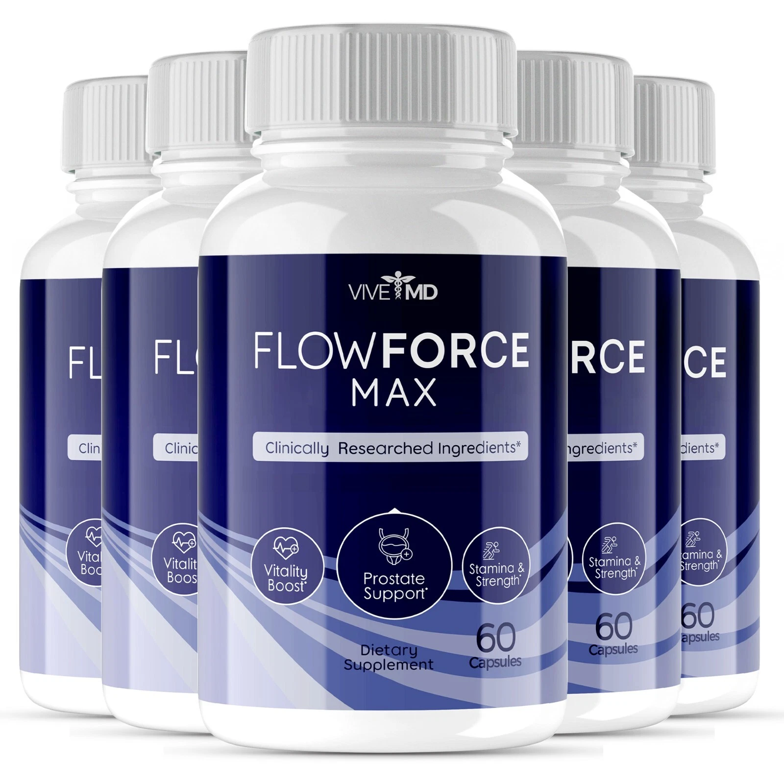 Flow Force Max Supplements Advanced Energy Pills Official Formula (5 Pack)