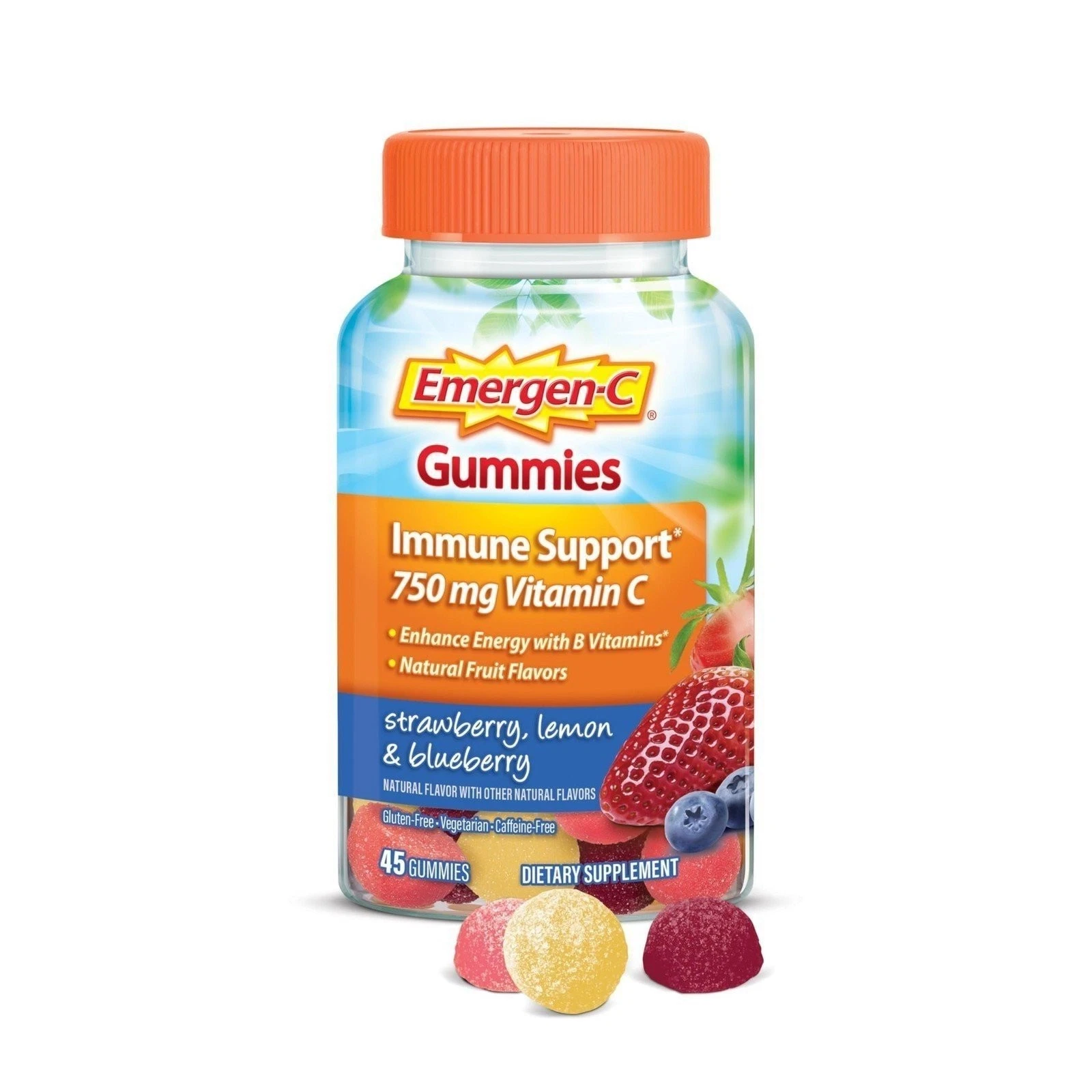 Emergen-C 750mg Vitamin C Gummies for Adults, Immune Support Gummies, Gluten...