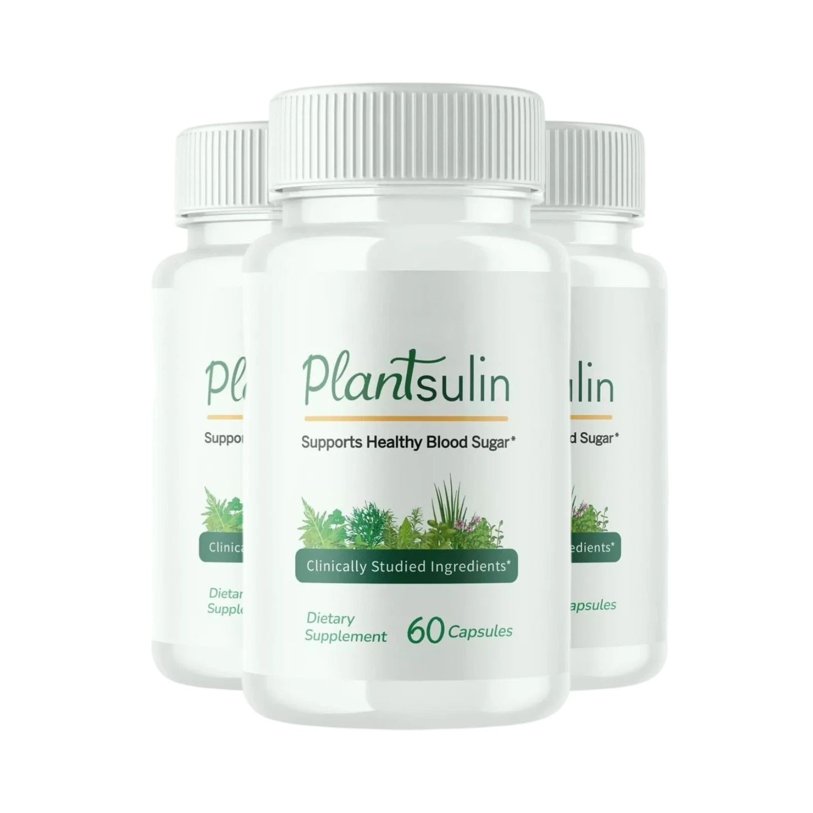 3-Pack Plantsulin for Immune Defense Support and Weight Loss - 180 Capsules