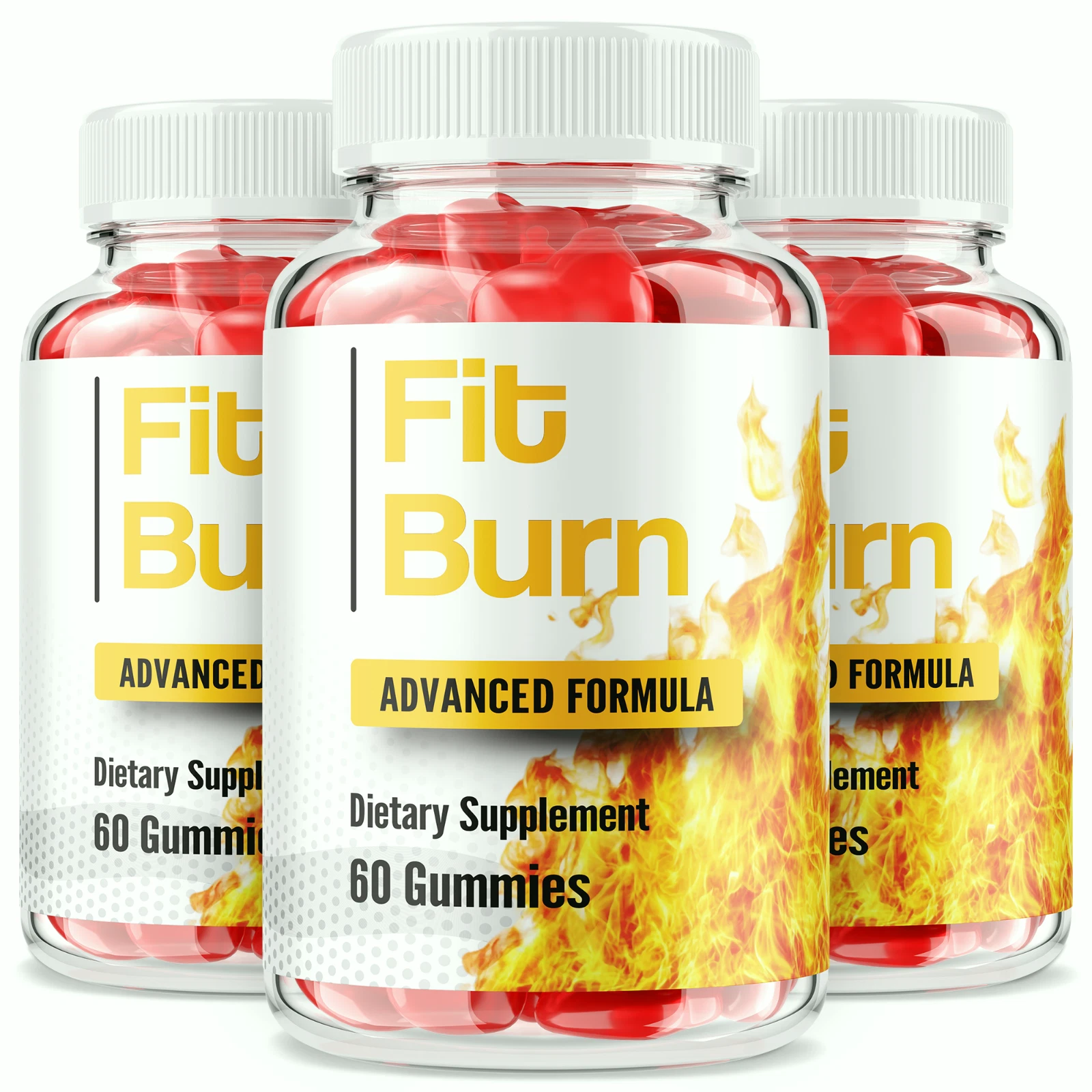 (3 Pack) Fit Burn Gummies - Advanced FitBurn Formula for Weight Loss Support