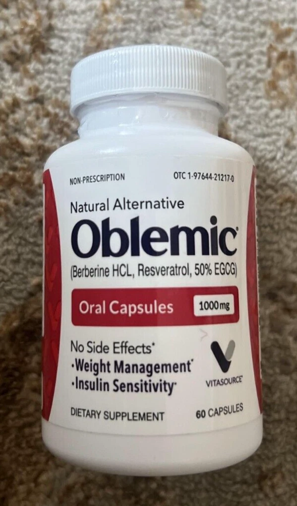 Oblemic Weight Management (60 Capsules) by Vitasource free shipping.