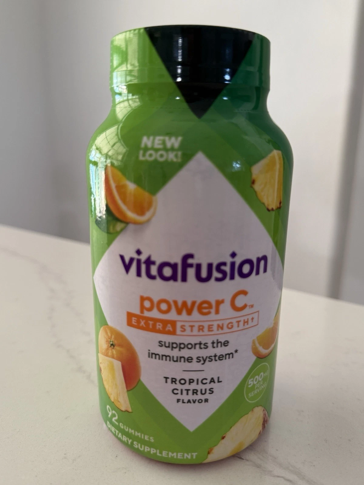 Vitafusion Power C 500 MG Extra Strength High Potency Vitamin C Gummies 12/25