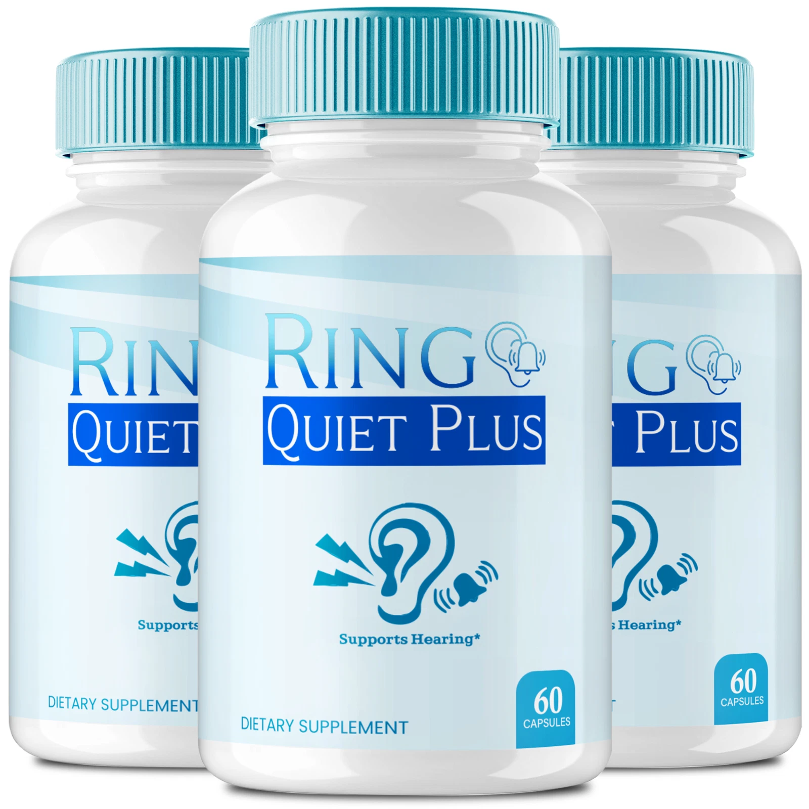 (3 Pack) Ring Quiet Plus Pills Advanced Ear Health Support and Tinnitus Relief